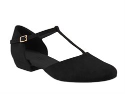 Sort ruskinds dansesko 2 cm hæl Rummos